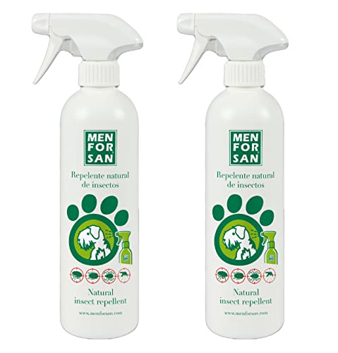 MENFORSAN, Repelente Natural de Insectos con citronela 500ml, Pack de 2 Unidades