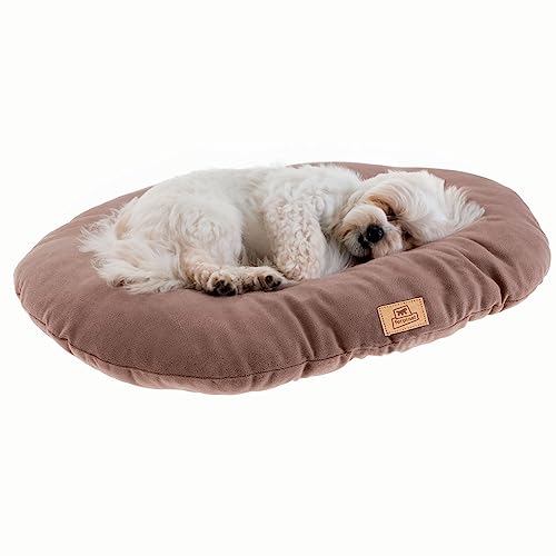 Ferplast Cojín Cama para Perros y Gatos Relax Microfleece 55/4 Suave Acolchado Lavable Micropolar Taupe