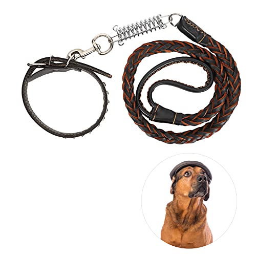 Correa para perros con manos libres Arnés y correa para caminar para perros con collar Correa para caminar para perros Correa para mascotas a prueba de pérdidas Lazo adecuado para perros [Negro]