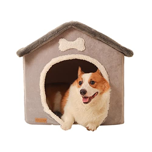 WEITING Caseta para perros interior - Caseta plegable cerrada para perros - Casa para perros pequeños, perrera para mascotas pequeñas y medianas