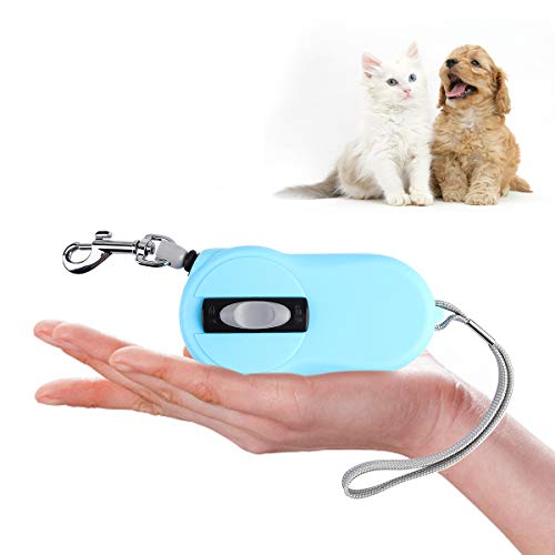 SUPERNIGHT Correa Extensible para Perro, 3 Metros/10 pies, 360° sin enredos, Mini Retráctil para Perros de Raza Pequeña, Mascotas, Gatos, Conejos de Menos de 10 kg, un botón de Freno y Bloqueo, Azul