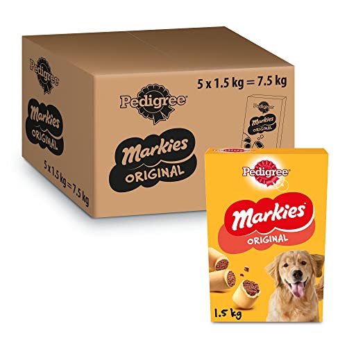 Pedigree Markies Galletas para perro Sabor Tuétano (Pack de 5 x 1,5kg)