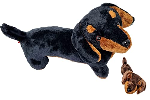 PMS Peluche de Peluche de Perro de Salchicha de 30 cm