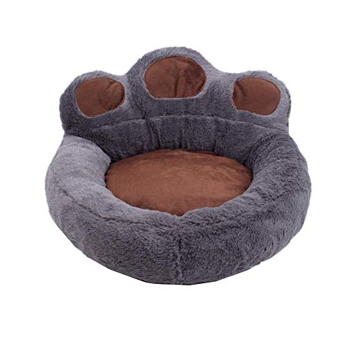 beautyhe Camas para Perros Morder Antideslizante Garra De Oso Caseta Perro Ligero Suave Cototel Canal Casa para Gatos para Perros Gato PequeñOs Y Medianos Grandes 40,Grey