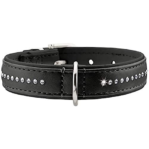 HUNTER - Collar para Perro, de Piel sintética, Brillantes