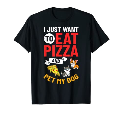 Pizza Perro Comer a domicilio Pizzeria Cachorros italianos Camiseta