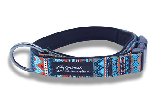 Collar para perro, ajustable, acolchado con suave neopreno. Patrón colorido | para perros pequeños medianos y grandes, collar para perros, gatos, cachorros