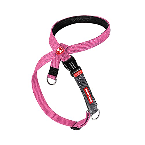 EzyDog Arnés antitirones para perros – Arnés para perros pequeños, medianos y grandes, accesorios de entrenamiento para perros, reflectantes, tamaño ajustable (XL, rosa)