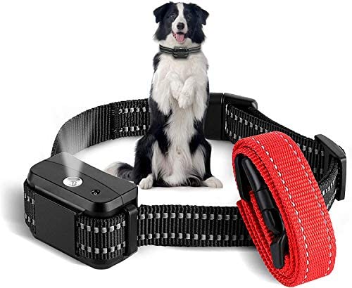 Supernight,Collar de entrenamiento para perros, anticorteza, seguro para perros, con 2 cinturones ajustables gratuitos para perros de 15 a 120 libras (no incluye recambio de spray de citronela)