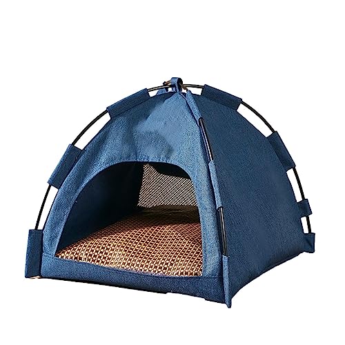 Tienda para mascotas Teepee para perros | Caseta para perros al aire libre Casetas para perros portátiles - 42 x 42 x 38 cm Cama portátil para perros Teepee, jaula para mascotas Povanjer