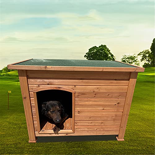 JHKGY Perrera Grande para Perros Al Aire Libre,Casa De Perro De Madera,Refugio para Mascotas,Choza De Animales De Madera,con Muebles para Mascotas De Techo Extraíble,XL