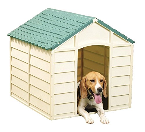 Vigor-Blinky - Caseta para perros, Beige, 71 x 71 x 68 cm