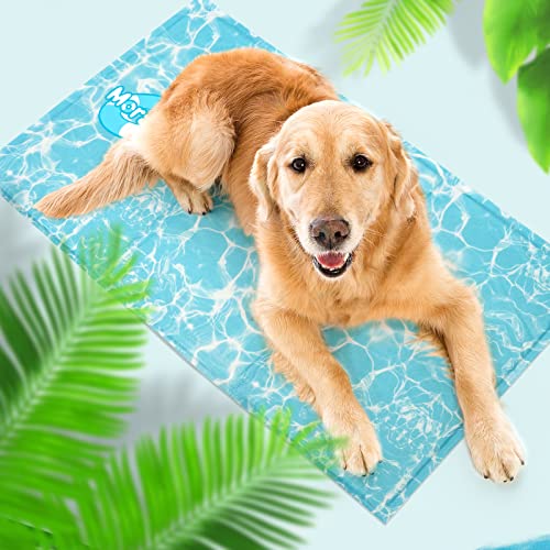 Mora Pets Manta refrescante Perro Cama refrescante para Perro y Gato Alfombra colchoneta Fria de Verano Fresca Cama refrigerante para Mascotas pequeños medianos Grande No tóxico XL 100 x 60 cm