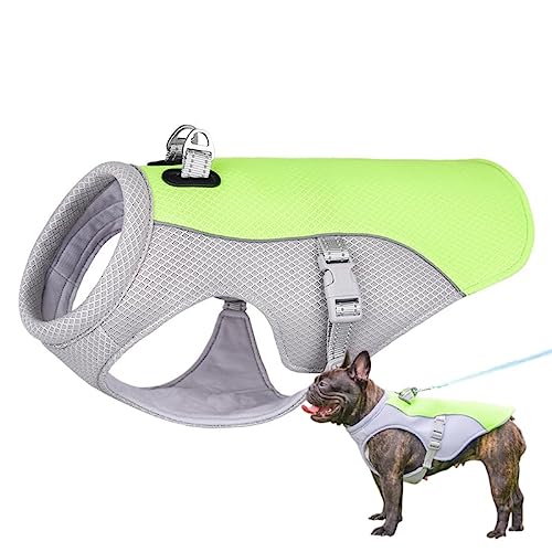 Floving Chaquetas Calientes para Perros y Gatos, Chaquetas Calientes para Perros, Chalecos Reflectantes de Seguridad para Caminar al Aire Libre (M,Verde)