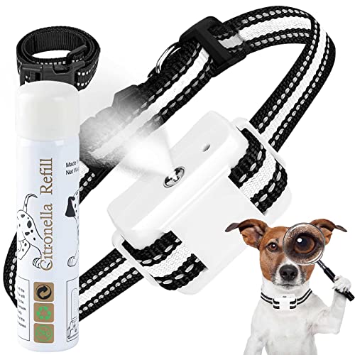 Collar de Corteza de citroën, Collar de Corteza de Aerosol, con 2 Niveles Ajustables de pulverización y sensibilidad, [Incluido citroën], Collar Humano de Perro Citroën para Perros medianos y Grandes