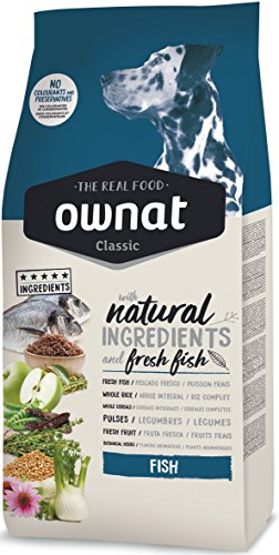 Ownat Pienso para Perros Dog Classic Pescado (20kg), Alimento Balanceado en Minerales Perros de Cordero sin Preservantes ni Colorantes, Alto en Proteínas.