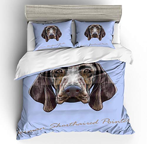 NYLIN Fundas Nórdicas Perro De Dibujos Animados Colcha Estampada Perro Mascota Juego De Ropa De Cama 2-4 PCS Fundas De Edredón Nórdico/Fundas De Almohada/Sábanas para Cama 90/135/150/180