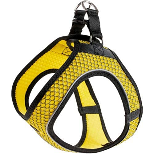 HUNTER Hilo Comfort BVB Arnés para Perro con Malla 3D Reflectante, XS - S Amarillo