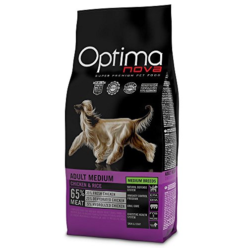 Optima Nova - Pienso para perros adultos medianos pollo y arroz