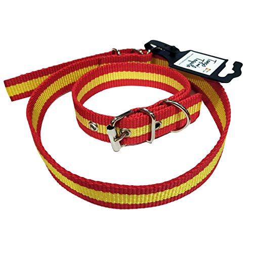 Tango and Tequila Collar para Perros Nylon de España Ancho 2,5cm - Longitud - 45cm