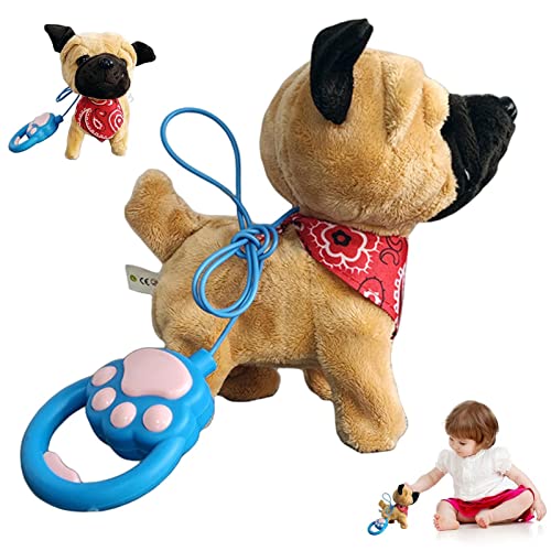 Juguete de peluche de perro robot, Juguete interactivo electrónico de animales de peluche, Juguete de peluche de perro robot con correa de control remoto Cachorro de mascota electrónico Generic