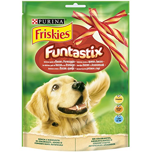 Purina Friskies Funtastix, Snacks, premios, chuches para perros, 6 bolsas de 175g