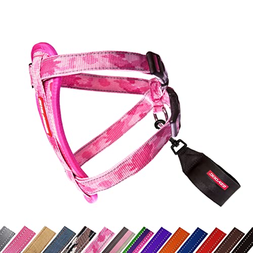 EzyDog Arnés clásico para Placa de Pecho, Grande, Camuflaje Rosa