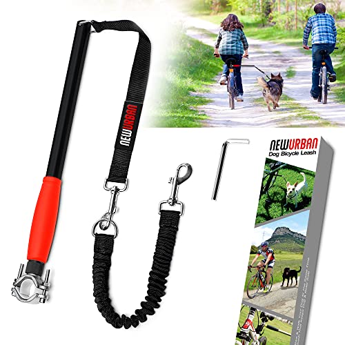 NEWURBAN - Correa de Bicicleta para Perros - Instalación Fácil de Quitar - Bicicleta para Perros Manos Libres - Correa de Ejercicio para Hacer Ejercicio Entrenar Trotar Andar en Bicicleta