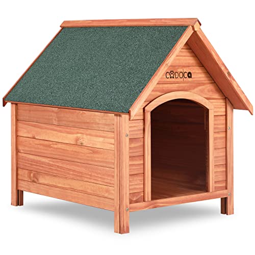 Deuba Caseta para Perros de Madera 82x72x85cm XXL Casita para Mascotas con Apertura en el Techo