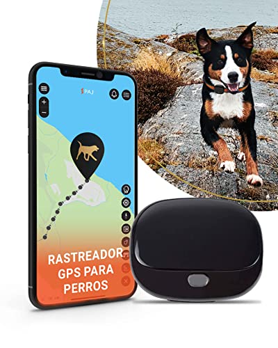 PAJ GPS Pet Finder 4G - Localizador para Perros - Collarín Incluido - Localización en Tiempo Real - Resistente al Agua (IP67) - Protección para Perros