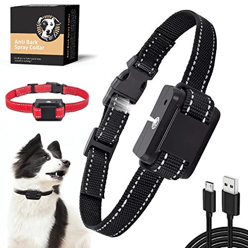 Collar Antiladridos, Collar Antiladridos Automático de Spray para Perros con Aceite de Citronela Anti Ladridos con Dos Patrones de Pulverización Recargable para Perros Pequeños y Grandes