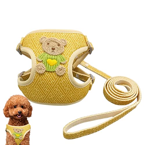 Arnés sin tirones para Perros pequeños, Elegantes Chaquetas para Caminar para Gatos Suministros para Mascotas para Gatos pequeños, Conjunto de arnés y Correa para Gatos a Prueba de Escape