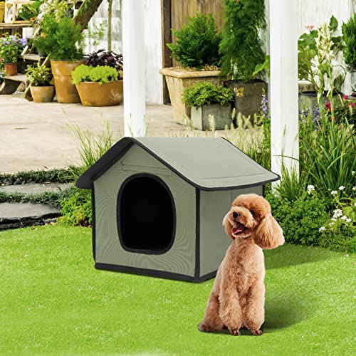 DEECOZY Casa Impermeable para Gatos, casa para Perros, casa para Gatos al Aire Libre, casa para Perros a Prueba de Lluvia al Aire Libre, casa para Gatos, Tienda de campaña Plegable para Mascotas