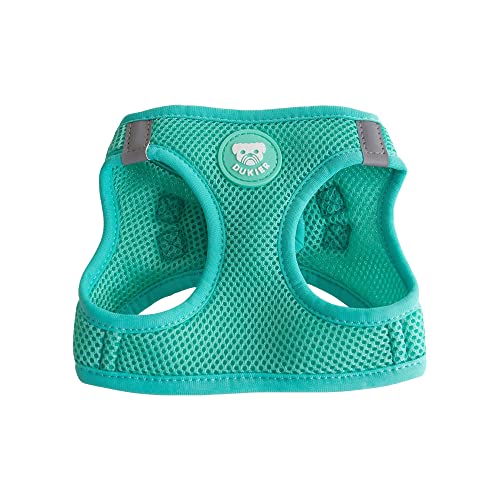 DUKIER - Arnés de Cuerpo para Perro, Chaleco Body Antirones, Ajustable y Resistente para Mascotas, de Malla Transpirable, Accesorio para Mascotas con Velcro y Doble Cierre, Color Mint, Talla S