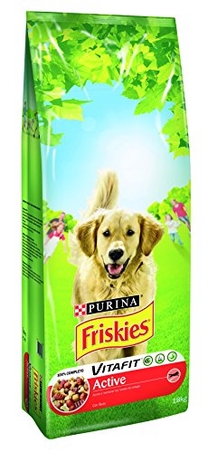 Alimento Perro Seco Friskies Active Rico En Carnes 18 Kg