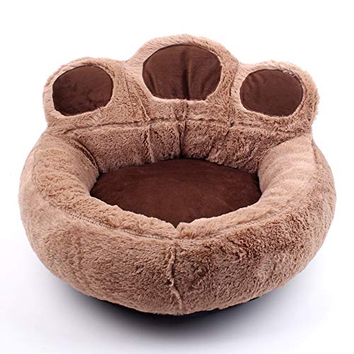 IBLUELOVER - Caseta de perro y gato para interior sofá, cama, cojín de peluche suave, lavable, saco de dormir en forma de pata, bonito nido de perro, cachorro, animales de compañía, regalo de Navidad