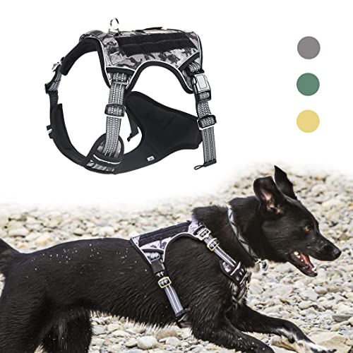 Pattepoint Arnés Antitirones Perro Dog Vest Harness, Arnes Perro Mediano Grande, Arnes Antitirones para Perros - Gris M