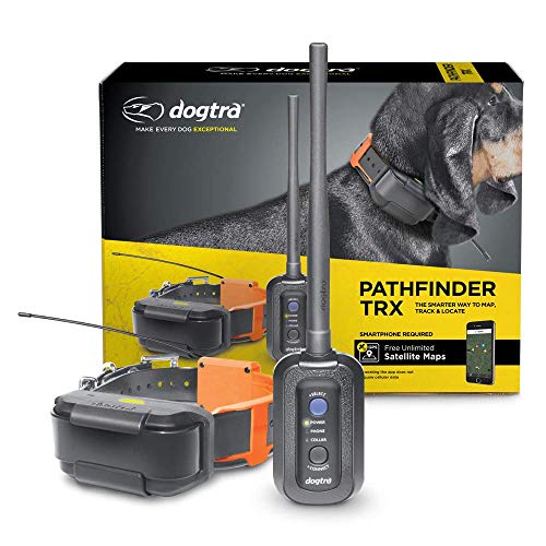 Dogtra Pathfinder TRX 9 millas 21 perros expandible impermeable requiere un smartphone GPS con tasa de actualización de 2 segundos, sin tarifa de suscripción, mapa satélite gratuito