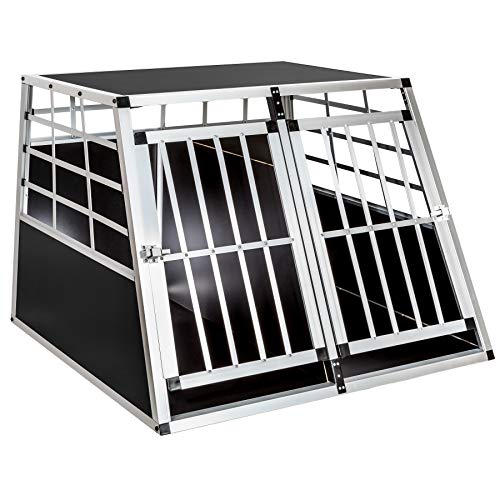 TecTake Transportín de aluminio para perros - varias tamaños - (97x90x69,5cm | no. 400652)