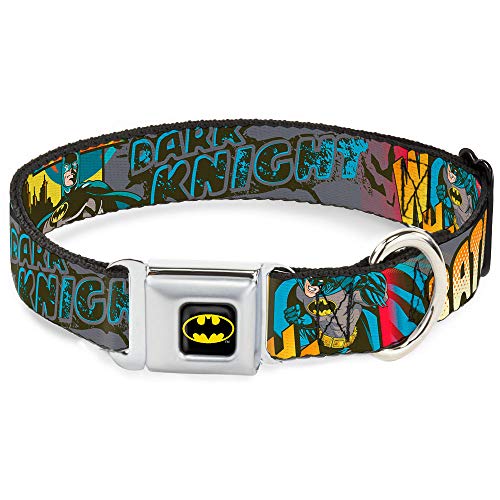 Buckle Down BMC Batman Negro/Amarillo Collar de Perro