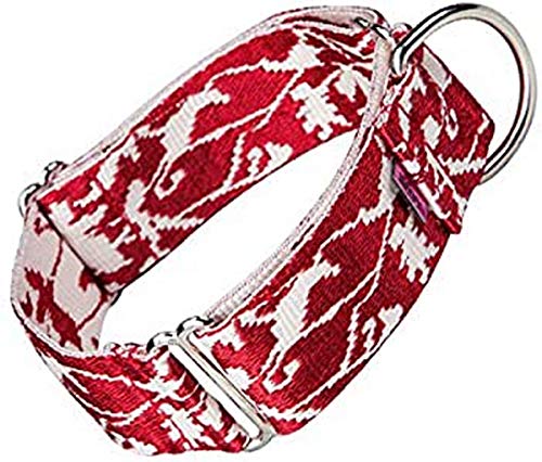 Arppe JACQUARD 4227012060 - Collar educativo, Color Rojo (Granate) y Blanco, 32-49 cm