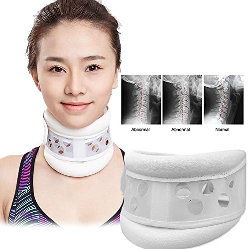 MQSS Soporte para el Cuello, Collarín Cervical Ajustable Terapia para vértebras Alivio del Dolor de Cuello para Cuello Rígido Tamaño1pcs