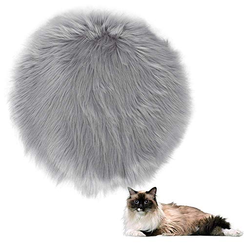 WYJW Almohadilla calefactora para Gatos USB Pet Plush Almohadilla calefactora eléctrica Temperatura Constante Impermeable Caja Fuerte para Gatos Cama calefactada Manta (Gris)