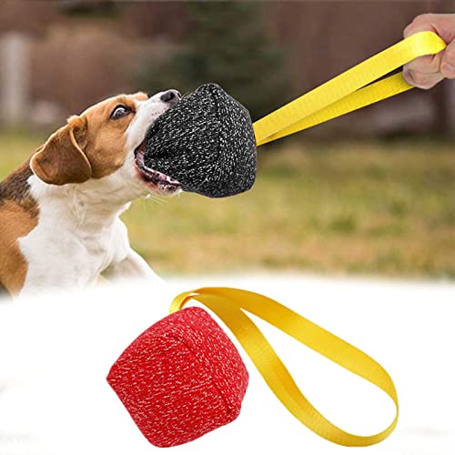 mmagicc 2 Piezas Pelota De Perro De Juguete Cojín para Entrenamiento De Mordidas para Perros Grandes Mango De Cuerda De Nailon. Juguetes De Pelota para Masticar Mascotas para Equipo De Agilidad K9