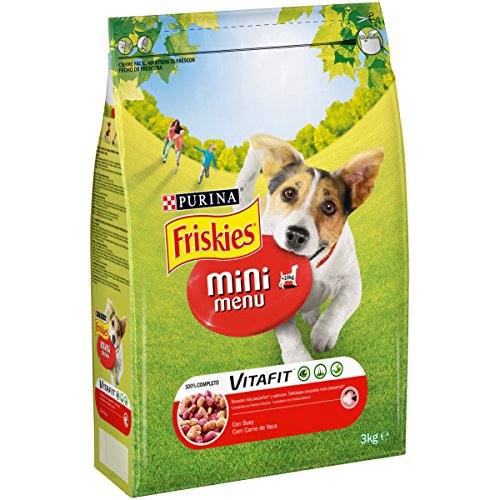 Friskies Purina Vitafit Mini Menu Pienso para Perro Adulto Buey 3 Kg