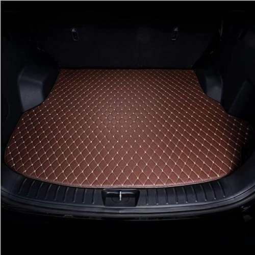 para Mi-ni Clubman R55 2010-2014 Alfombrillas Maletero Coche Antideslizante Estera Alfombra Protectora Cuero Artificial Tronco Trasero Bandeja,E/Coffee