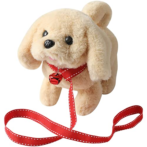 EKKONG Perro Interactivo, Electrónica Interactivos Juguete Perro Mascota, Perritos de Juguete con Caminando y Ladrando, Agitar Cola, Regalo para Niños 3 4 5 6+ Años