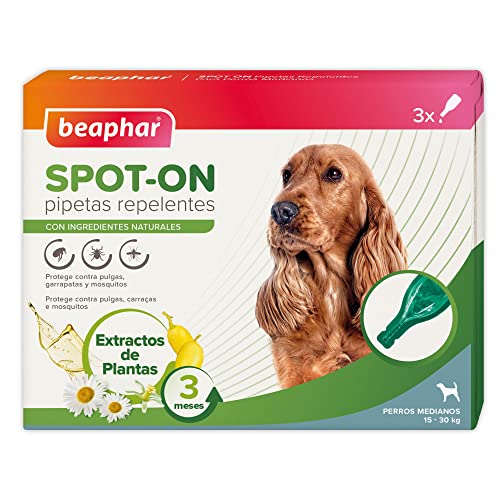 Beaphar Pipetas Repelentes Perro Mediano - 3 x 2ml