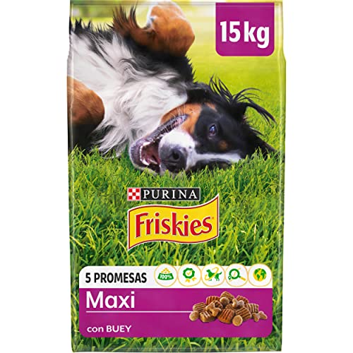 Purina Friskies Vitafit Active Pienso para Perro Grande Adulto Activo Maxi con Buey, saco de 15kg