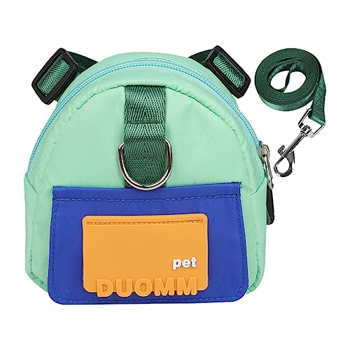 Arnés para Perros con Mochila, Mochila para Perros para Senderismo, Mochila Escolar para Cachorros con diseño de Anillo en D Doble, Tela de Sarga Impermeable para Samoyedo, Golden Retriever Rianpesn